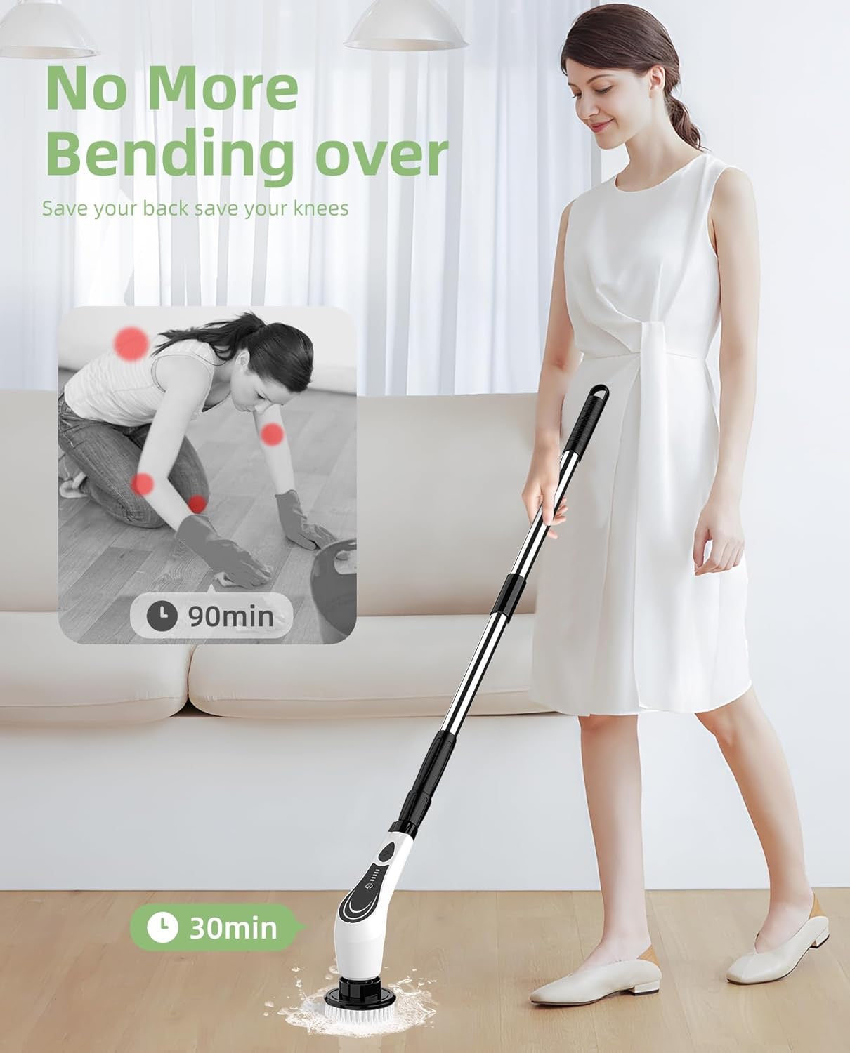 3 in 1 Electric Spin Scrubber Machine